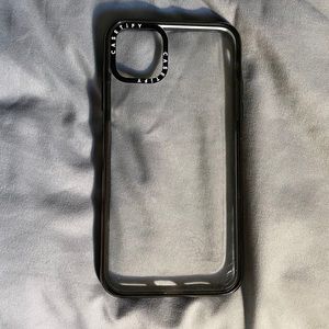 iPhone 11 Pro Max Casetify Clear Black Impact Case